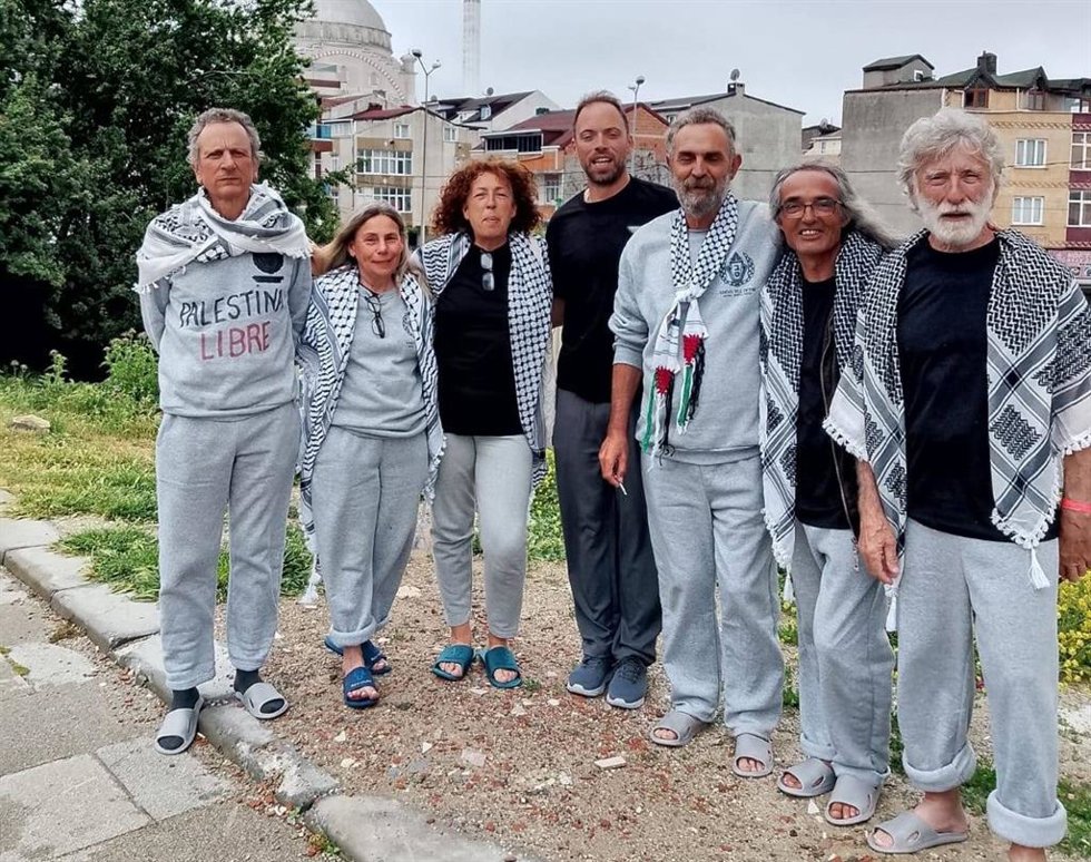 Delegación gallega de la Global Summud Flotilla en Estambul, a 22 de mayo de 2026.