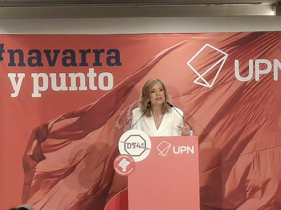 La presidenta de UPN, Cristina Ibarrola.