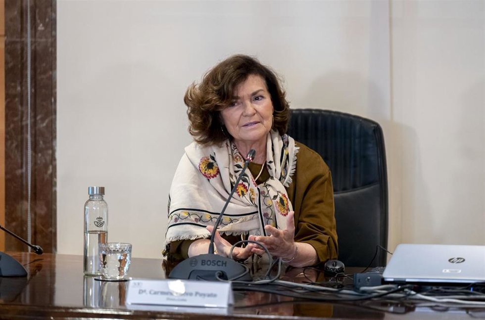 La presidenta del Consejo de Estado, Carmen Calvo.