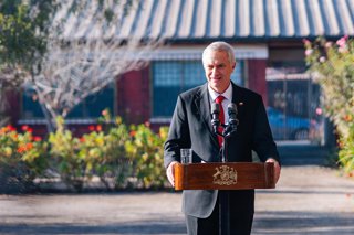 Santiago, 20 de mayo de 2026. El Presidente de la Republica, Jose Antonio Kast, presenta el Plan Invierno en el comedor social del Hogar de Maria en la comuna de la La Florida. Presidencia via Aton Chile
