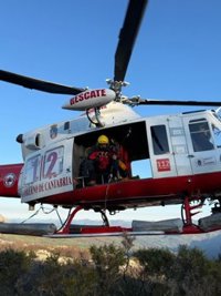 Evacuado en helicóptero un corredor indispuesto en Los 10.000 del Soplao