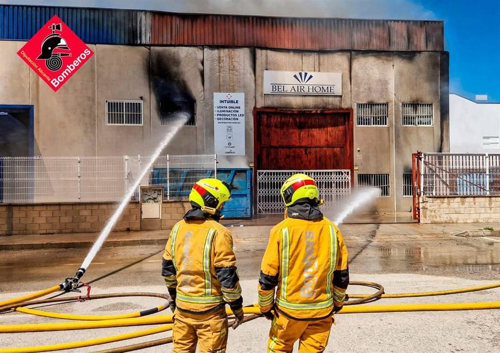 Imagen del incendio