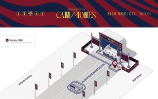 El Barça Femení celebrará este domingo la Champions con la afición en Maria Cristina