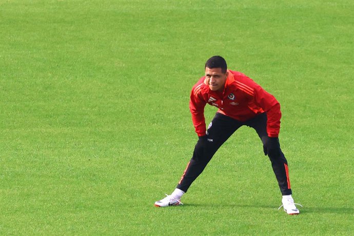Futbol, Entrenamiento seleccion chilena.  Entrenamiento de la seleccion chilena previo al partido contra Argentina, en el Estadio Nacional.  Santiago, Chile.  04/06/2025  Jonnathan Oyarzun/Photosport    Football, Trainning session team Chile.  Training