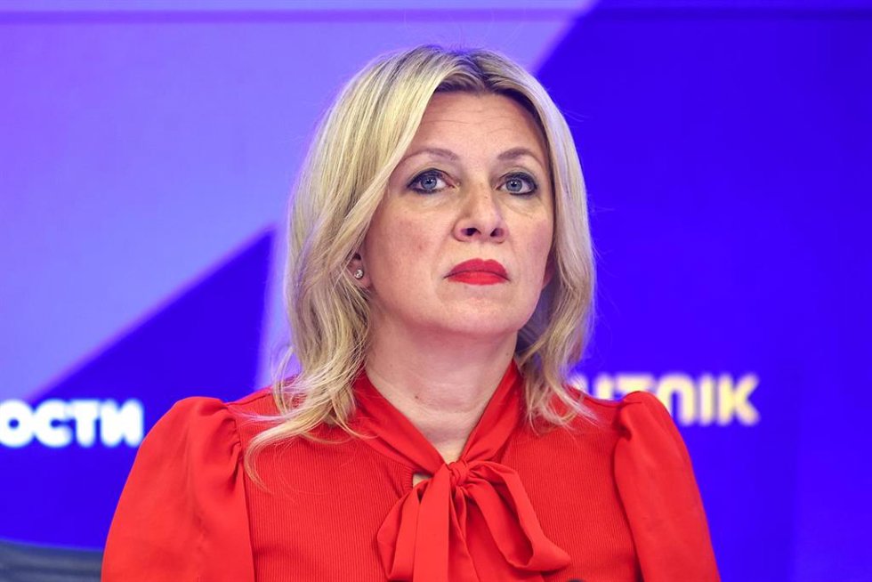 Archivo - La portavoz del Ministerio de Asuntos Exteriores de Rusia, María Zakharova, asiste a una rueda de prensa