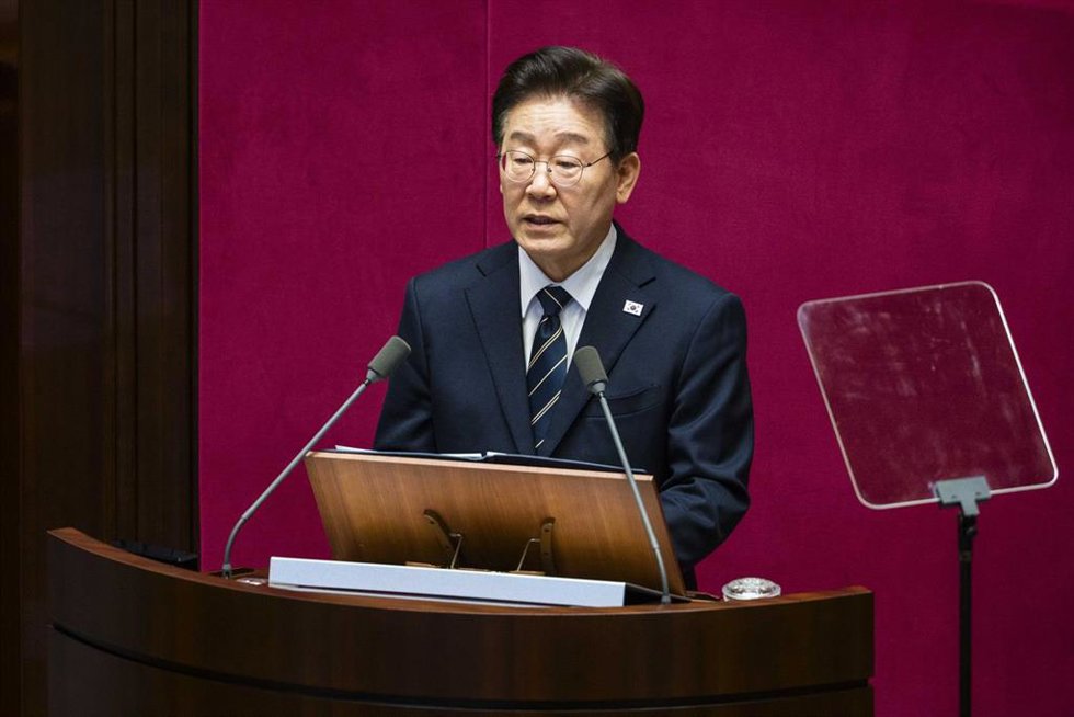 Archivo - El presidente de Corea del Sur, Lee Jae Myung