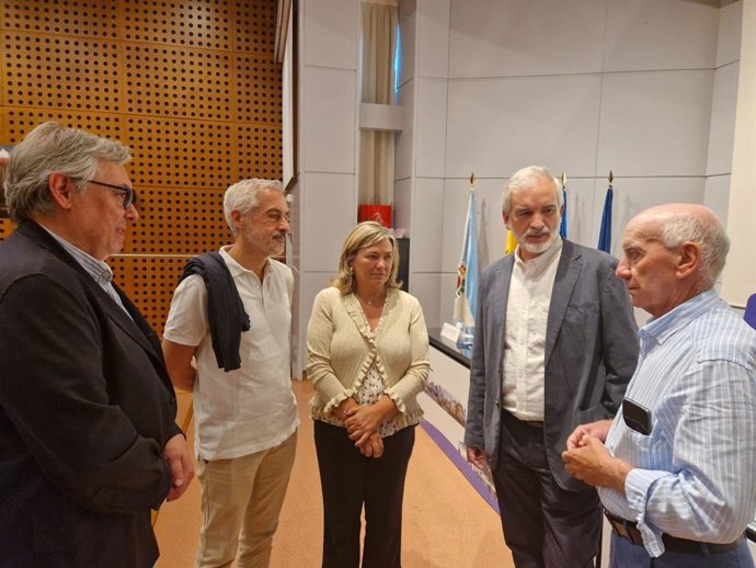El gerente del Sespa, Aquilino Alonso, durante la  VIII Jornada Renal Alcer Asturias.