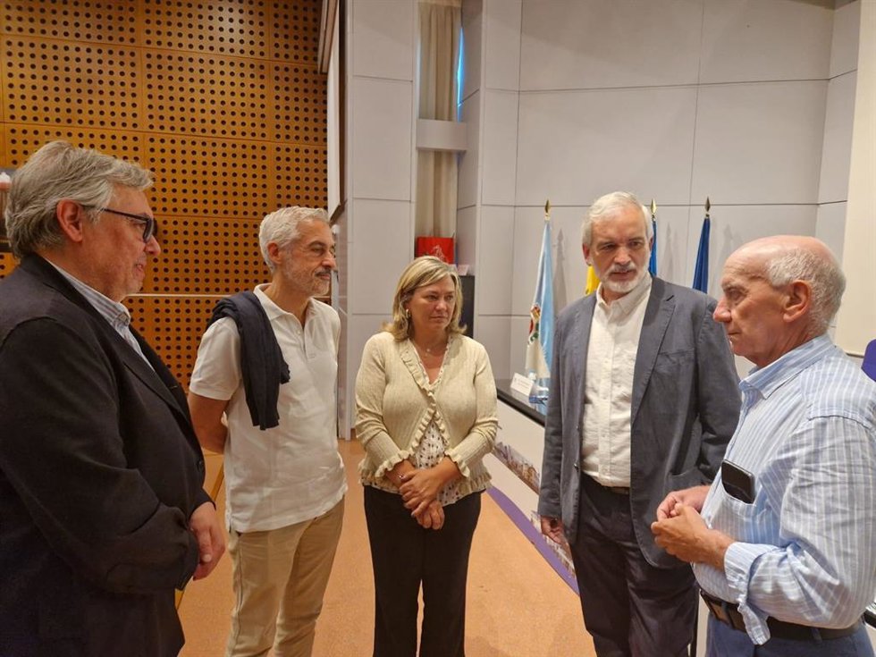 El gerente del Sespa, Aquilino Alonso, durante la  VIII Jornada Renal Alcer Asturias.