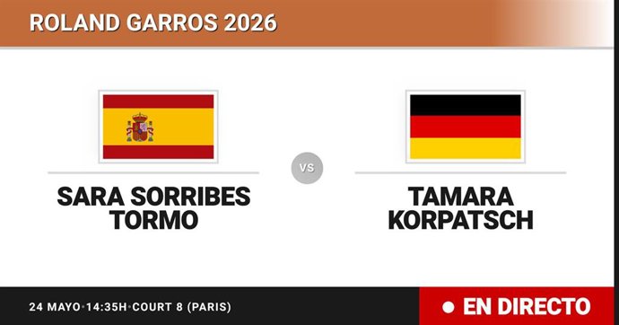 Sara Sorribes Tormo - Tamara Korpatsch: resumen y estadísticas del partido de Sesentaicuatroavos de final de Roland Garros WTA