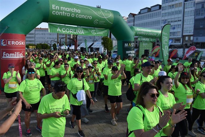Marcha solidaria contra el cáncer en A Coruña