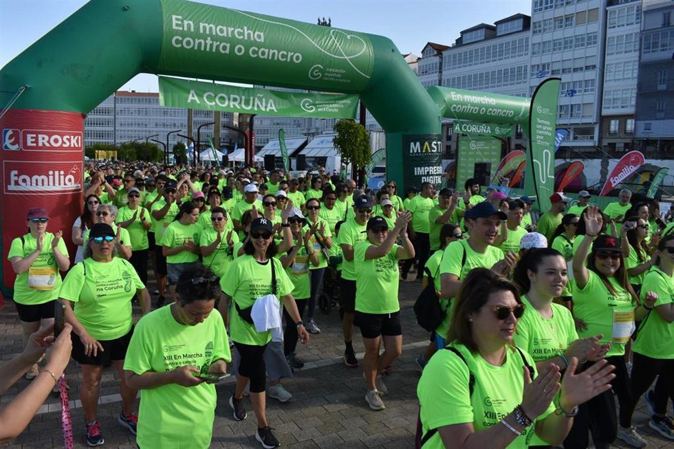 Marcha solidaria contra el cáncer en A Coruña