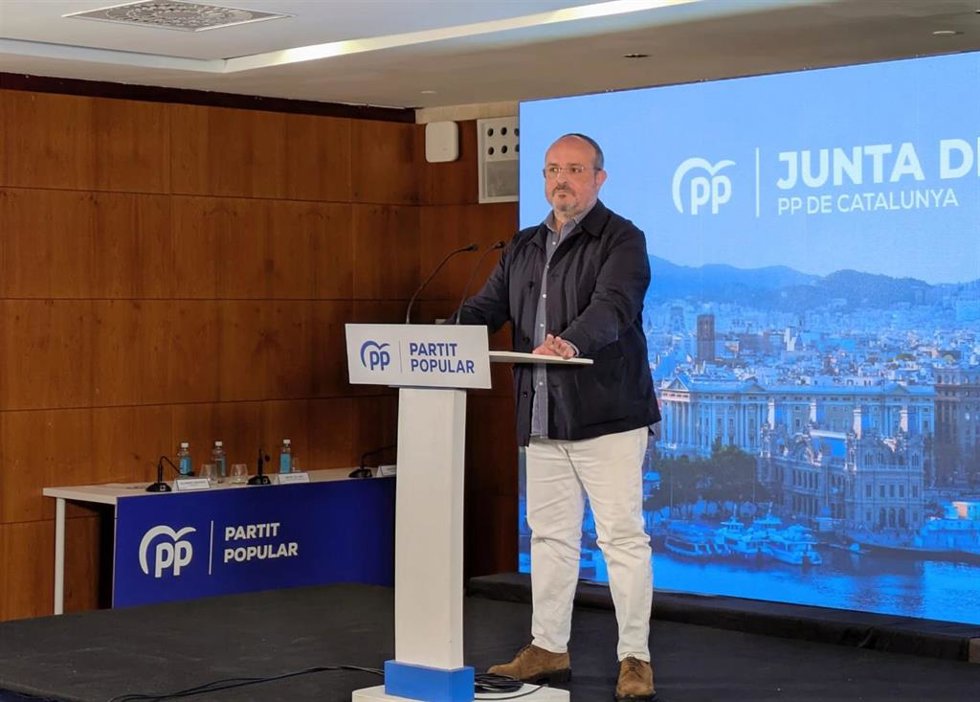 El presidente del PP de Catalunya, Alejandro Fernández