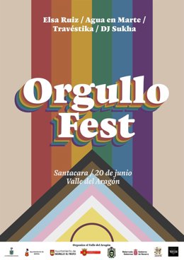 Cartel del Orgullo Fest 2026 en Santacara.