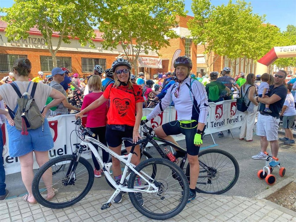 Los concejales de Teruel Existe Beatriz Redón y Eduardo Barragán.