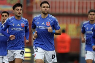 Futbol, Union Espanola vs Universidad de Chile Fecha 4, Liga de Primera 2025 El jugador de Universidad de Chile Matias Zaldivia es fotografiado durante un partido de primera division contra Union Espanola disputado en el estadio Santa Laura en Santiago,