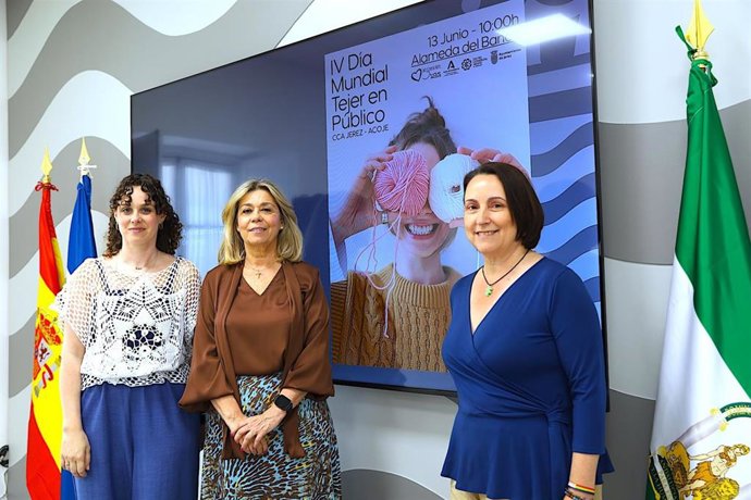 Presentación de la cuarta edición del Día Mundial de 'Tejer en público'