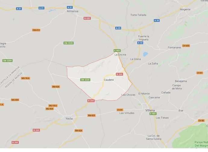 Archivo - Caudete en Google Maps.