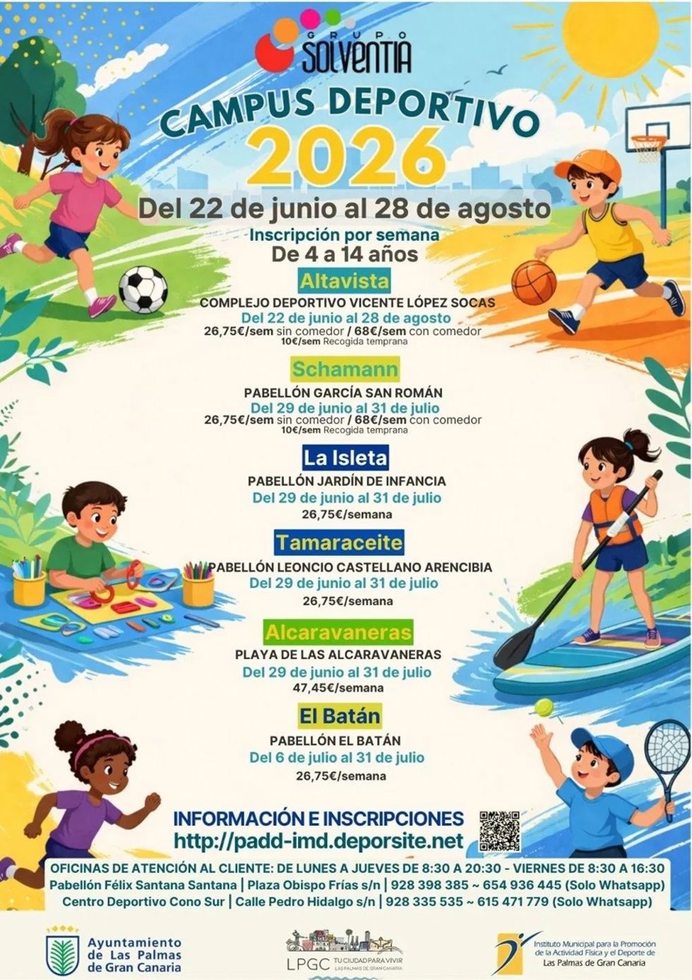 Campus de verano de Las Palmas de Gran Canaria 2026