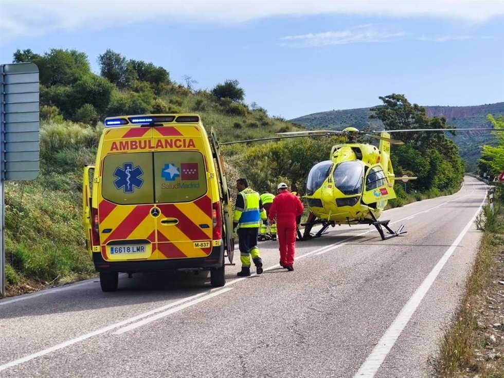 Accidente en la M-134.