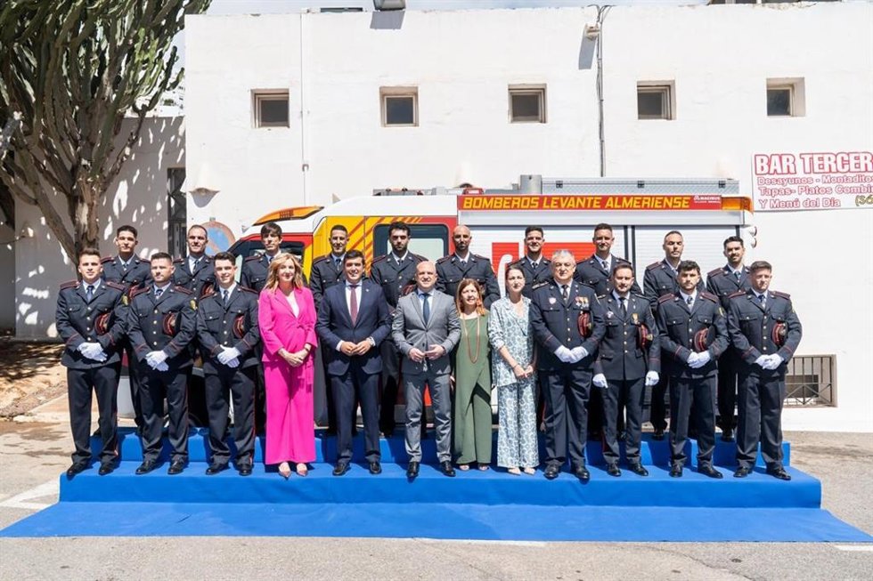 El Consorcio de Bomberos del Levante Almeriense celebra la toma de posesión de 15 nuevos efectivos.