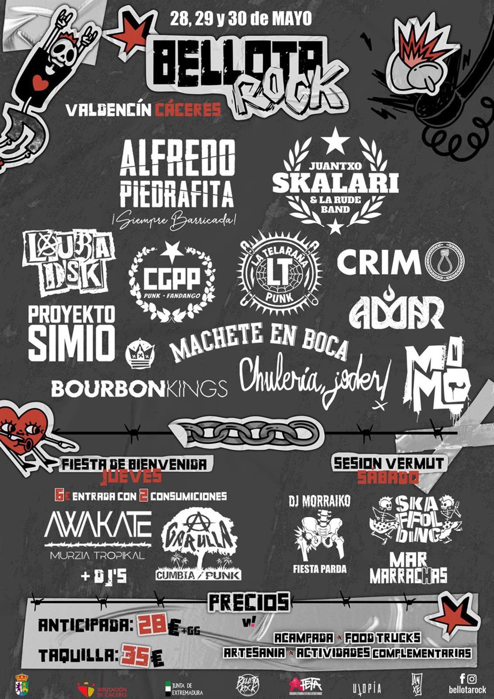 Archivo - Cartel del Bellota Rock