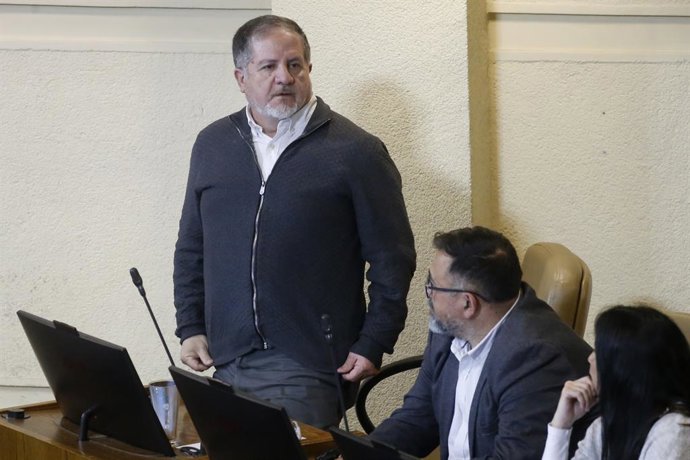 Valparaiso, 23 de septiembre de 2024 El diputado Roberto Arroyo durante la Sesion de la Camara de Diputados  Sebastian Cisternas/ Aton Chile
