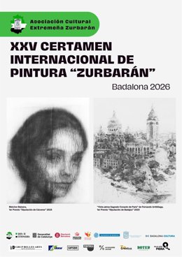 Cartel del XXV Certamen Internacional de Pintura 'Zurbarán'