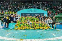 El presidente de la Diputación de Jaén felicita al Jaén Paraíso Interior por lograr la Copa del Rey
