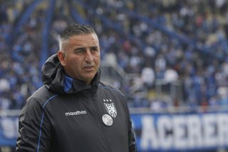 Futbol, Deportes Concepcion vs Huachipato Decimotercera fecha, campeonato Nacional 2026. El entrenador de Huachipato Jaime Garcia es fotografiado durante el partido de primera division contra Huachipato disputado en el estadio Ester Roa de Concepcion,