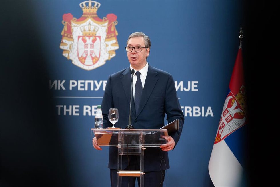 El presidente de Serbia, Aleksandar Vucic, en una imagen de archivo