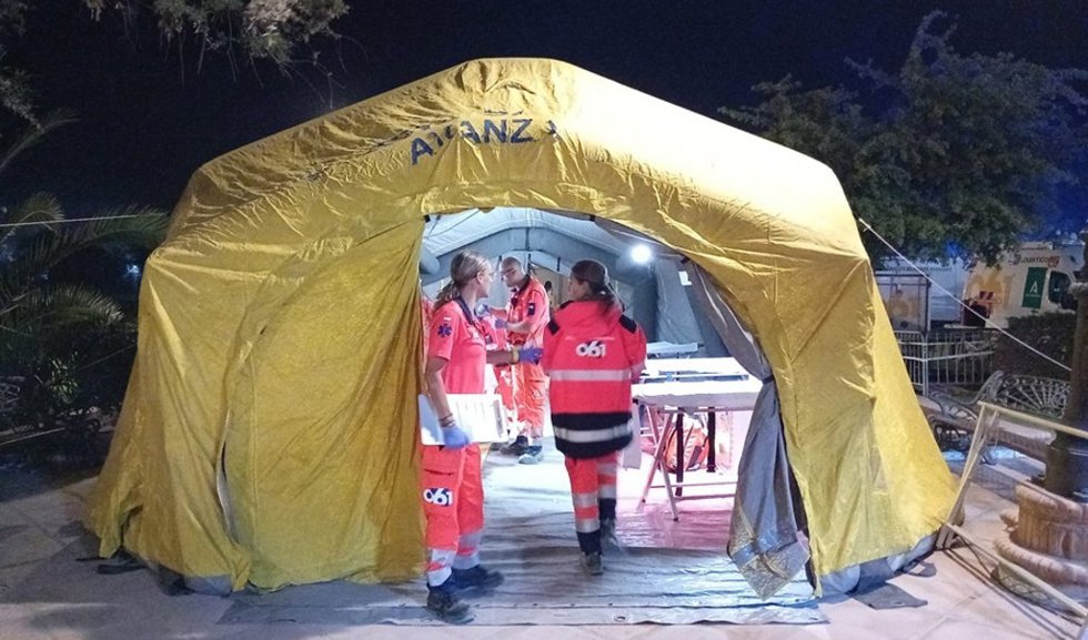 Operativo Ermita en la aldea del Rocío durante la salida de la Virgen