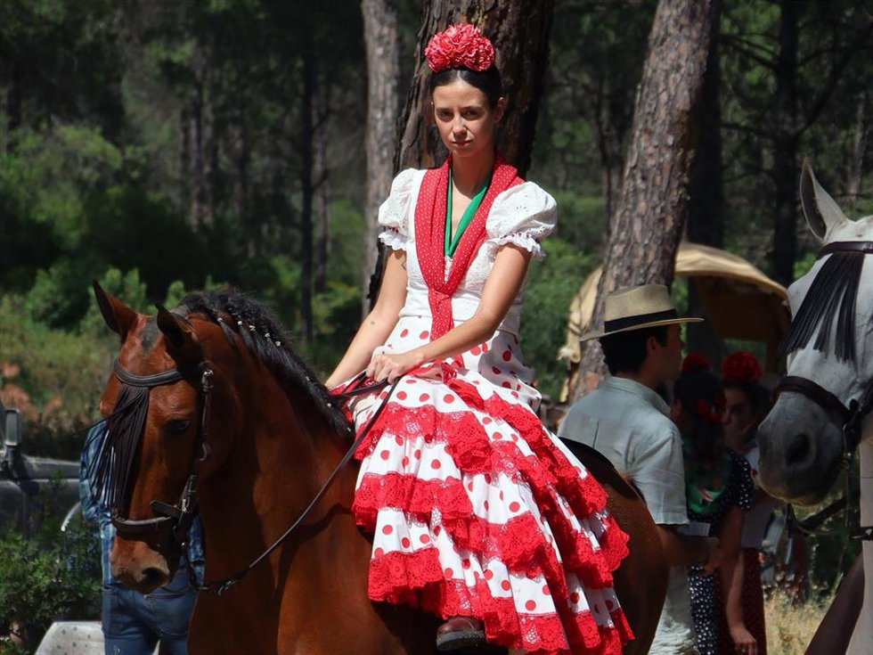 Victoria Federica durante el camino al Rocío