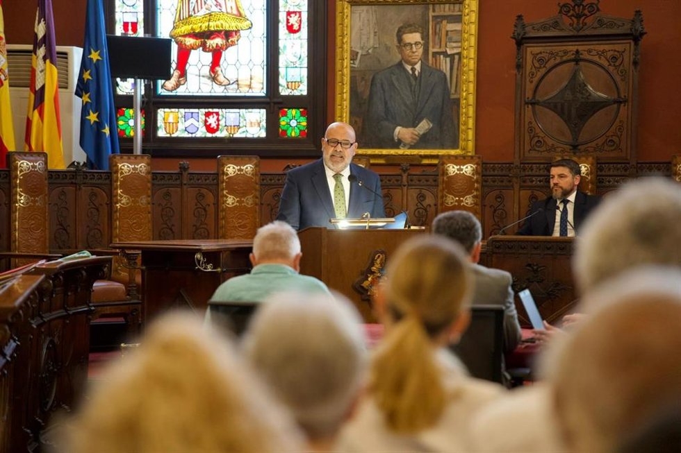 El alcalde de Palma, Jaime Martínez, durante el Debate del Estado de la Ciudad 2026.