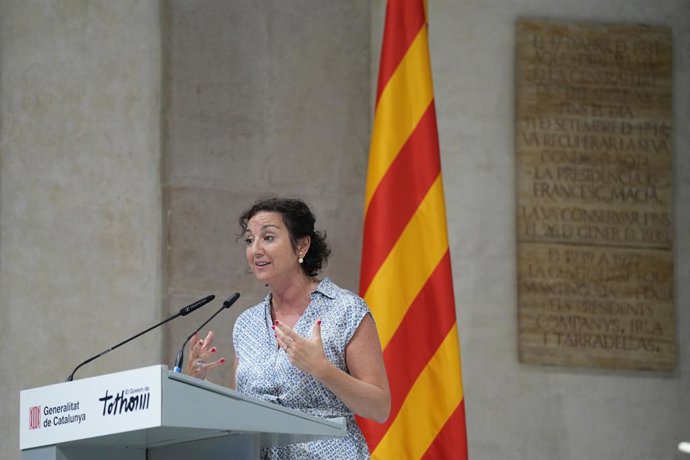 Archivo - Arxivo - La consellera d'Economia de la Generalitat, Alícia Romero
