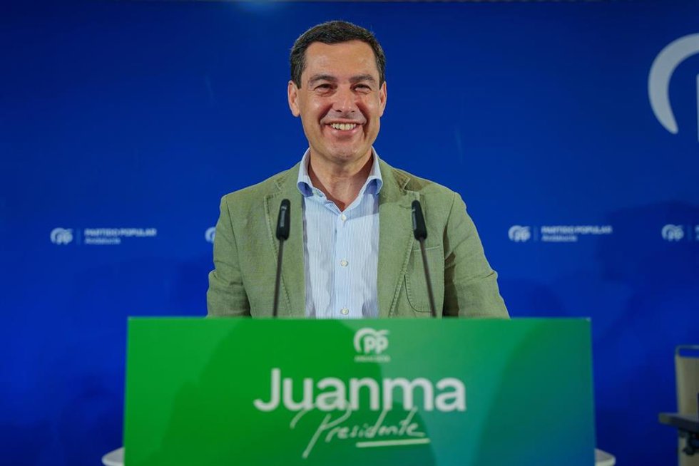 El presidente del Partido Popular de Andalucía (PP-A), Juanma Moreno preside la reunión de la Junta Directiva Autonimica del PP-A. Imagen de archivo.