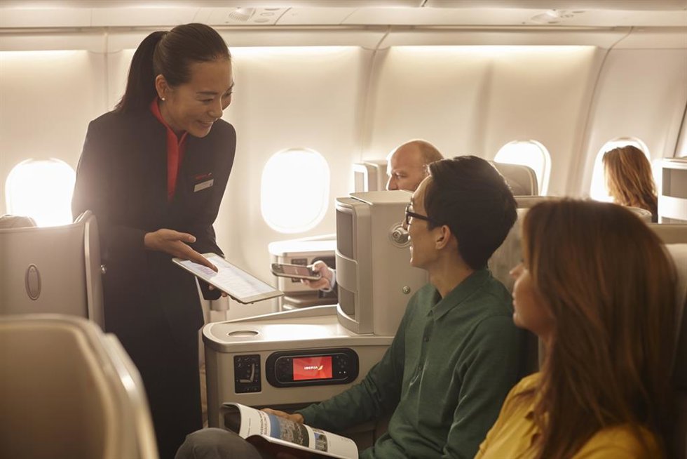 Archivo - TCP de Iberia en la ruta Madrid-Tokio.