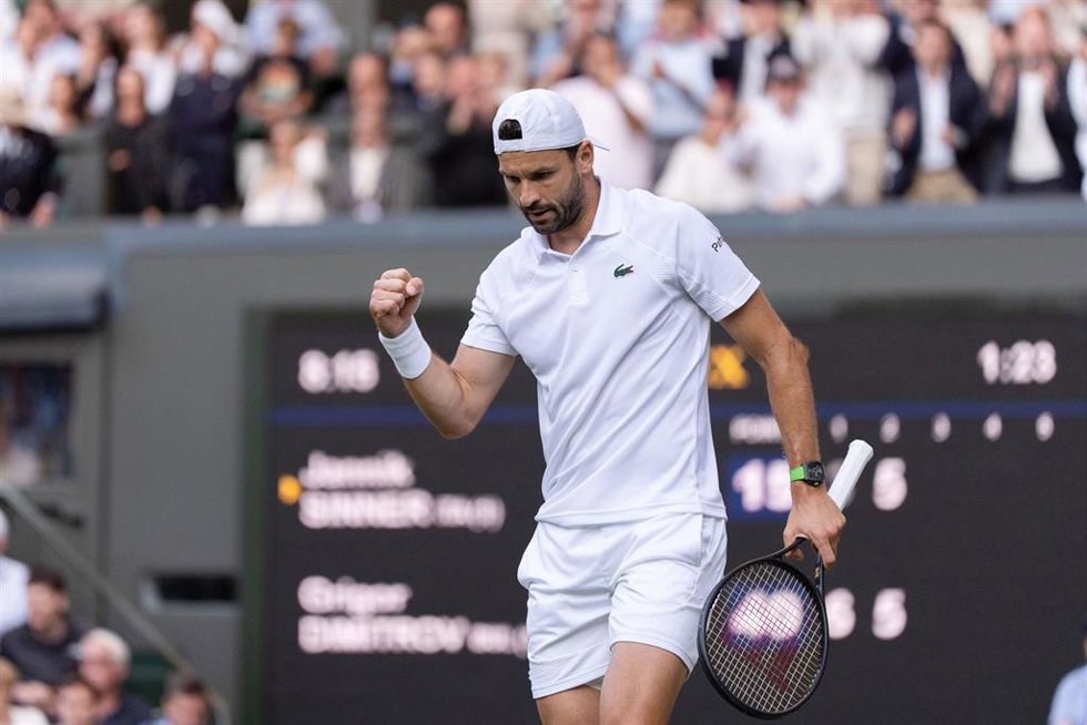 Archivo - El tenista búlgaro Grigor Dimitrov durante Wimbledon 2025