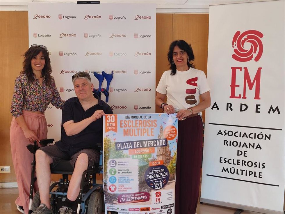 Logroño acoge el próximo 30 de mayo una jornada solidaria para conmemorar el Día Mundial de la Esclerosis Múltiple