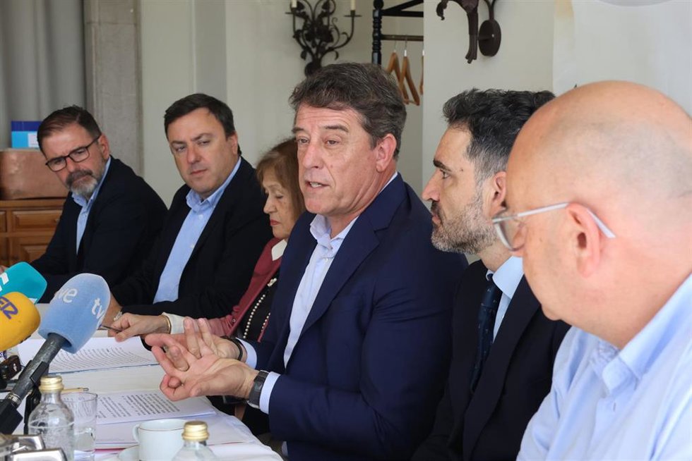 El líder del PSdeG, José Ramón Gómez Besteiro