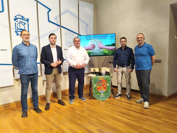 Presentación de la 42 Feria de Exaltación del Espárrago y la Artesanía de Tudela de Duero (Valladolid).