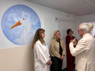 Mural en la planta de Pediatría del Hospital de Puerto Real (Cádiz)