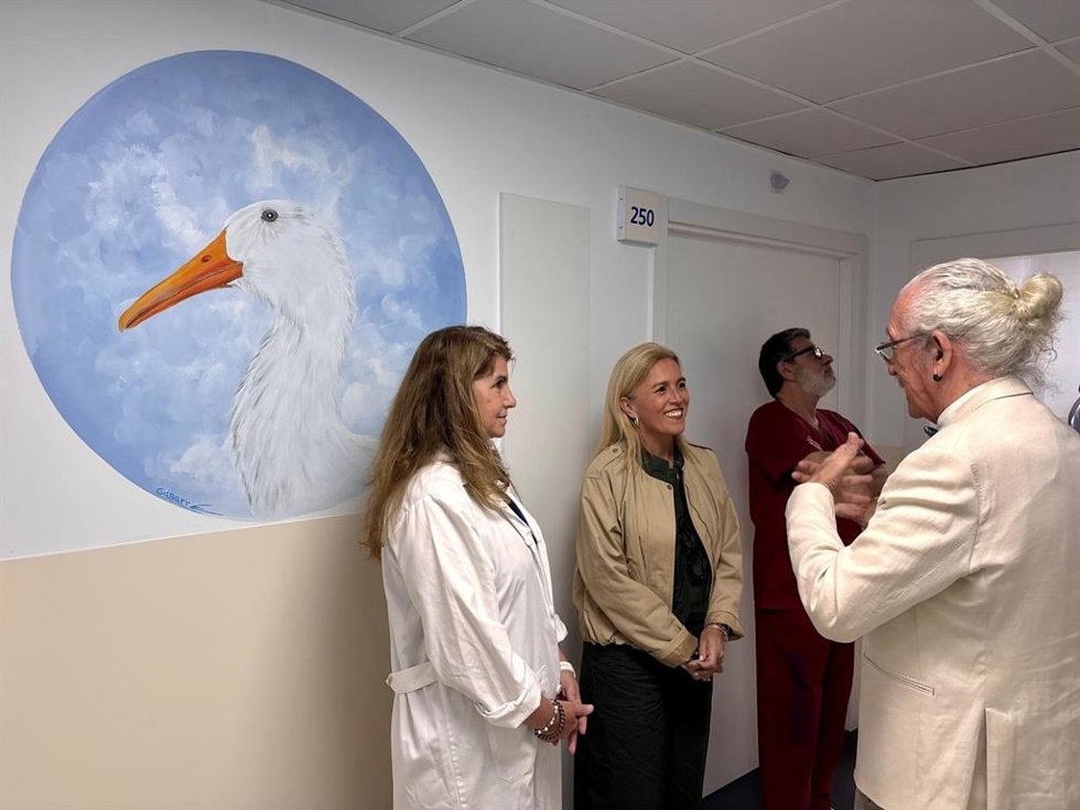 Mural en la planta de Pediatría del Hospital de Puerto Real (Cádiz)