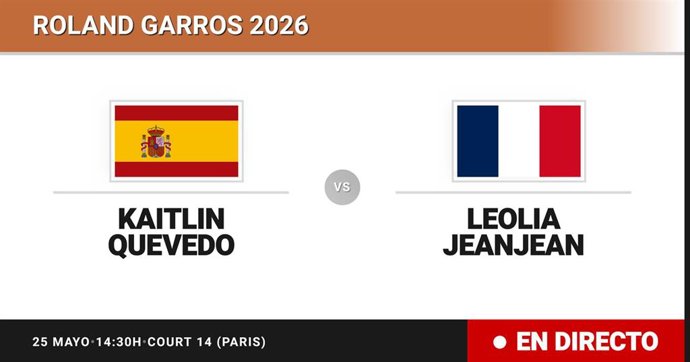 Kaitlin Quevedo - Leolia Jeanjean: resumen y estadísticas del partido de Sesentaicuatroavos de final de Roland Garros WTA