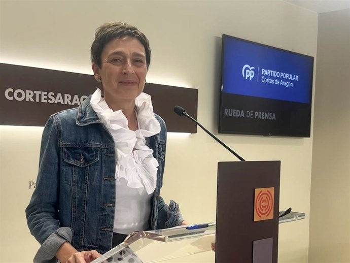La portavoz del PP Aragón, Ana Marín.