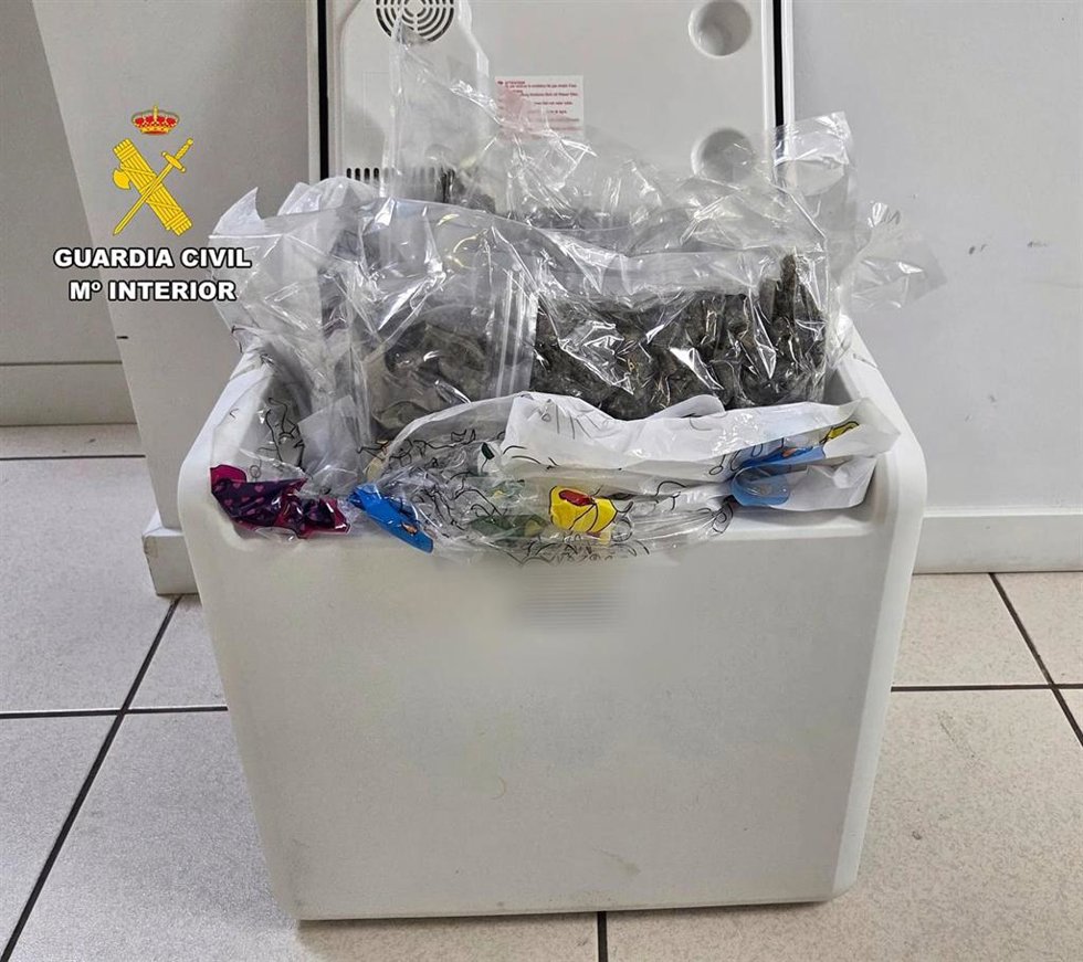 Investigan a un hombre tras interceptar un paquete con droga en el aeropuerto de Eivissa.