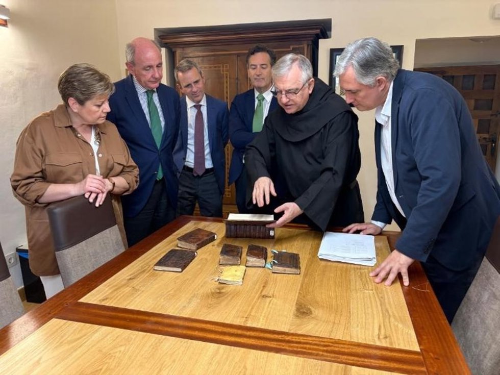 Fundación San Millán y Fundación Iberdrola seguirán colaborando en recuperar fondos de la Biblioteca de Yuso