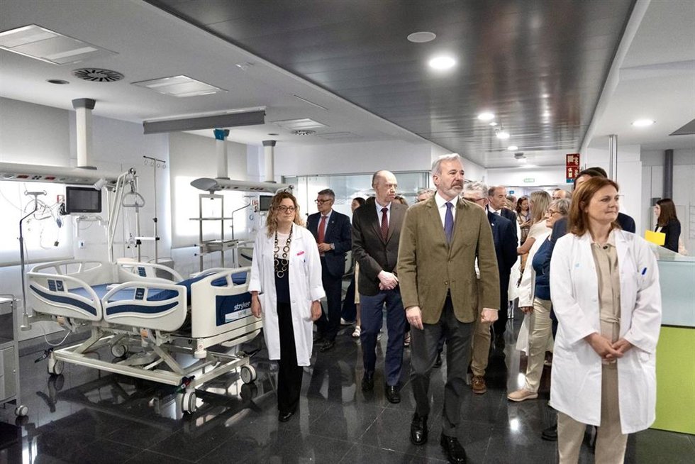 El presidente Azcón visita el nuevo Hospital de Alcañiz.