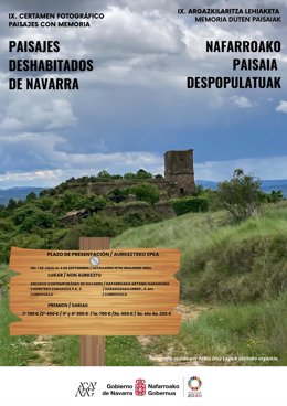 Cartel del IX Certamen de Fotografía ‘Paisajes con Memoria’.