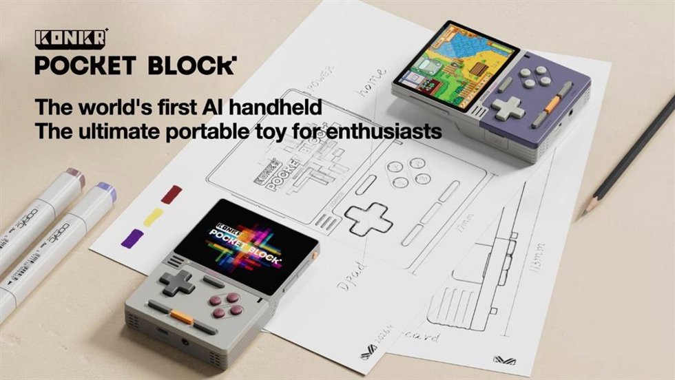 Videoconsola con IA KONKR Pocket BLOCK