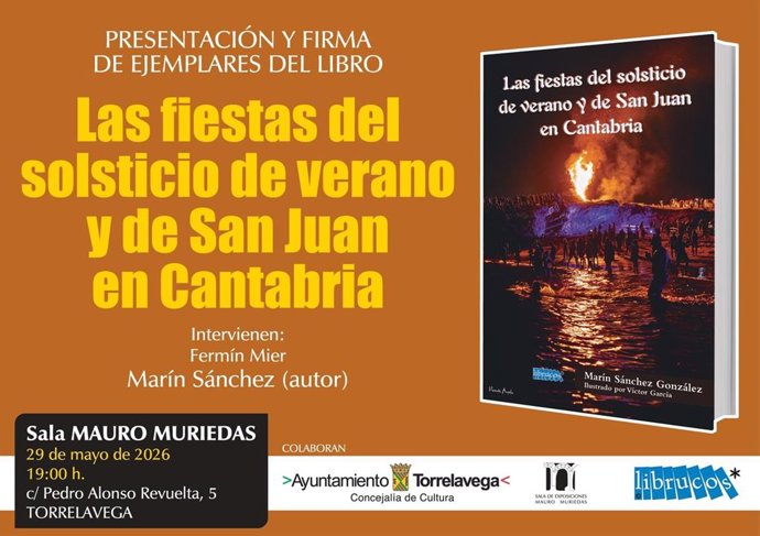 Torrelavega acogerá el día 29 la presentación de un libro sobre las fiestas del solsticio de verano y San Juan